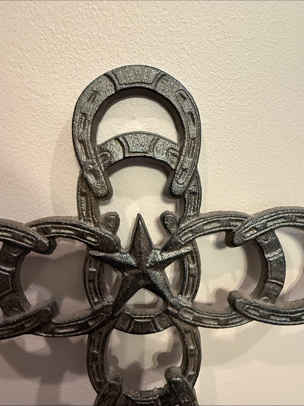 Horse Shoe Cross Wall Art - Picture 3 of 7